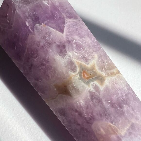 Amethyst Crazy Lace Agate Crystal Wand (#1)‎ - Picture 6 of 13